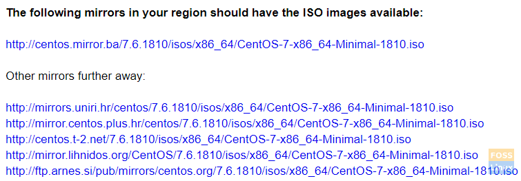 CentOS Download locations