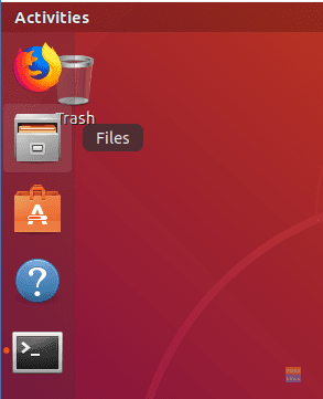 From Your Ubuntu Open The File Browser