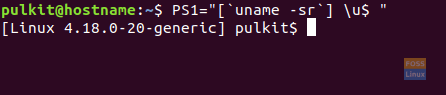 Username and a command