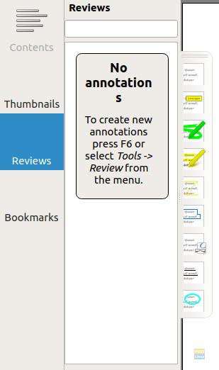 Annotation toolbar.