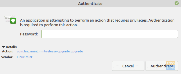 Authentication Required To Upgrade