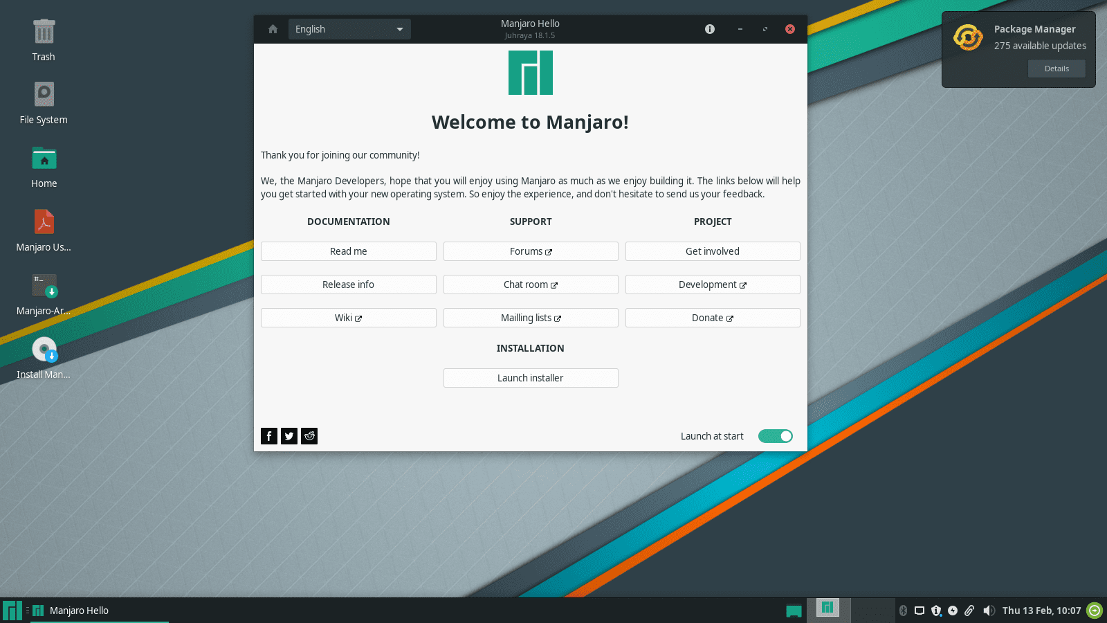 Manjaro Desktop