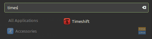 Search For The Timeshift Application