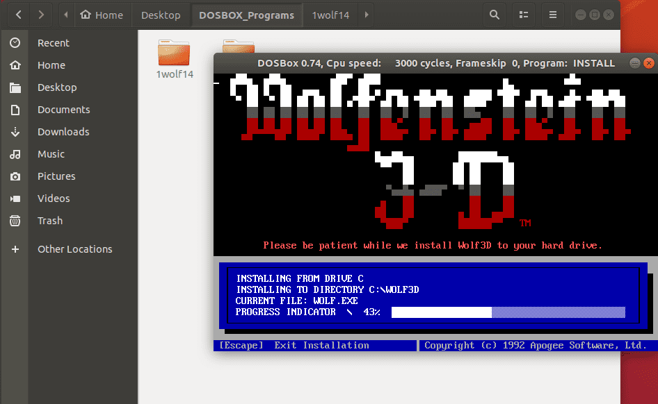 Magic dosbox. Как выделить текст в DOSBOX.