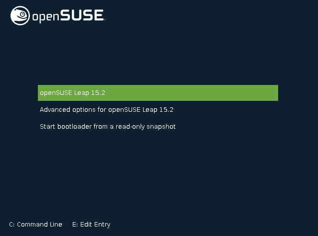 Start OpenSUSE