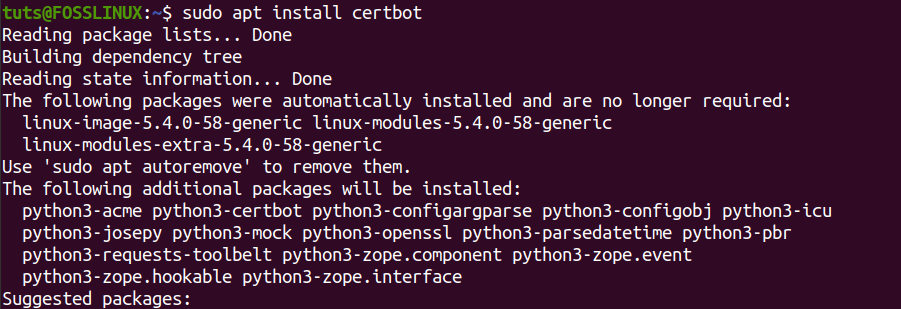 Install Certbot