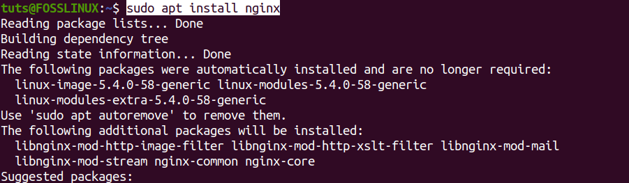 Install Nginx