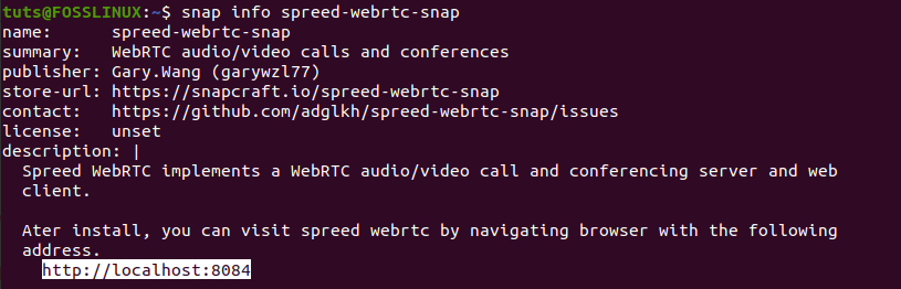 Spreed-WebRTC Status Snap