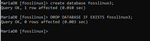 droping a database that you are not sure it exists