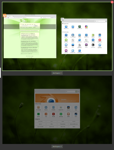 cinnamon 5.0 polished applets and desklets workspaces