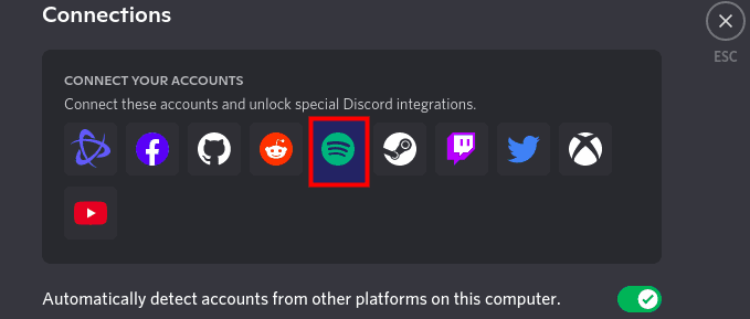 spotify connection