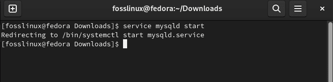 start service